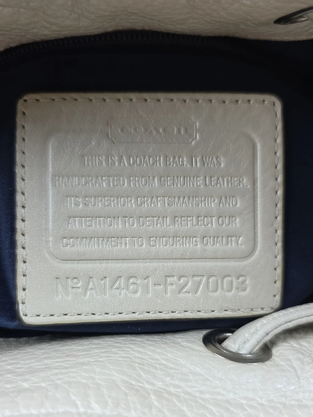 Coach 5mon ivory